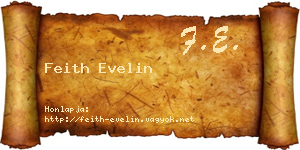 Feith Evelin névjegykártya