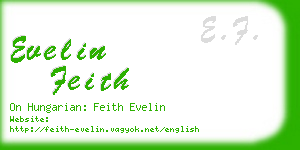 evelin feith business card